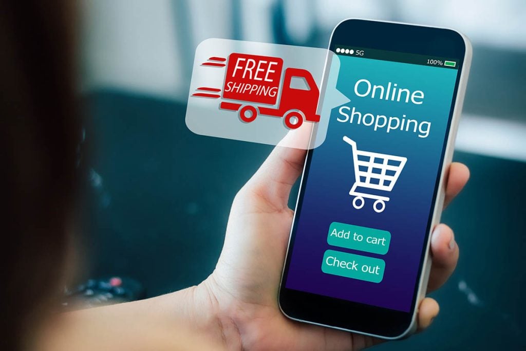 online shopping. impulsive shopping concept