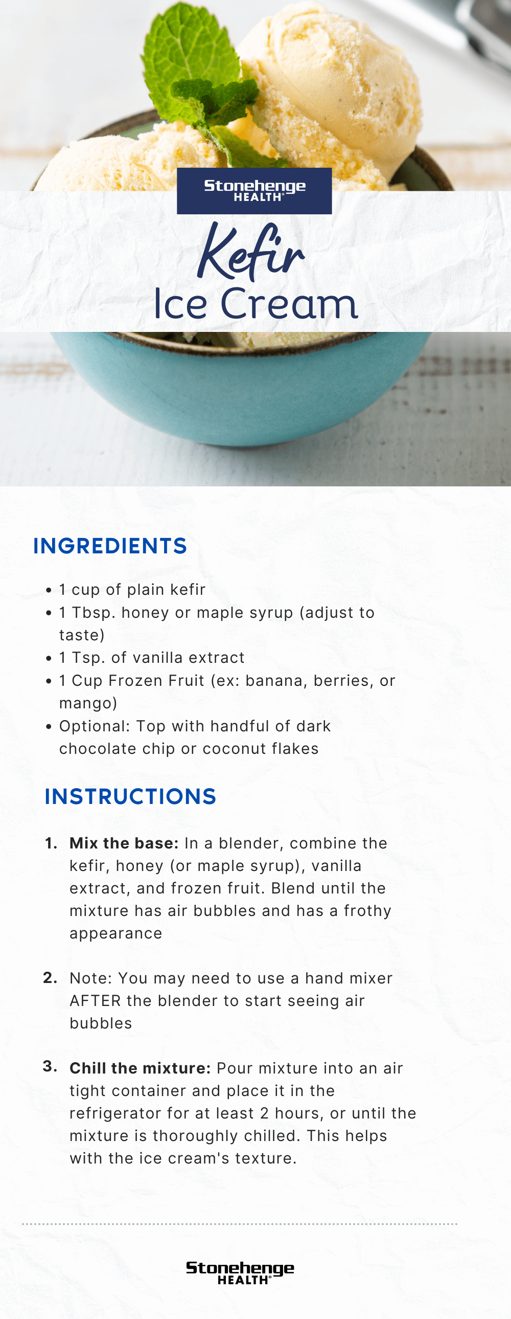 Kefir Ice Cream Recipe